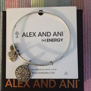Alex and ani lotus peace petals in silver